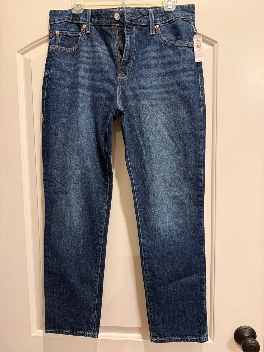 GAP Women's Dark Blue Boyfriend Jeans